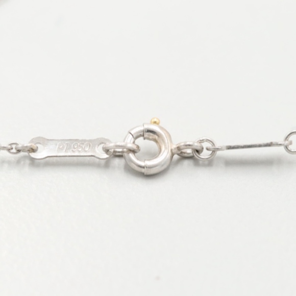 SOLD-Tiffany & Co. Platinum Diamond Heart Necklace - Picture 7 of 8